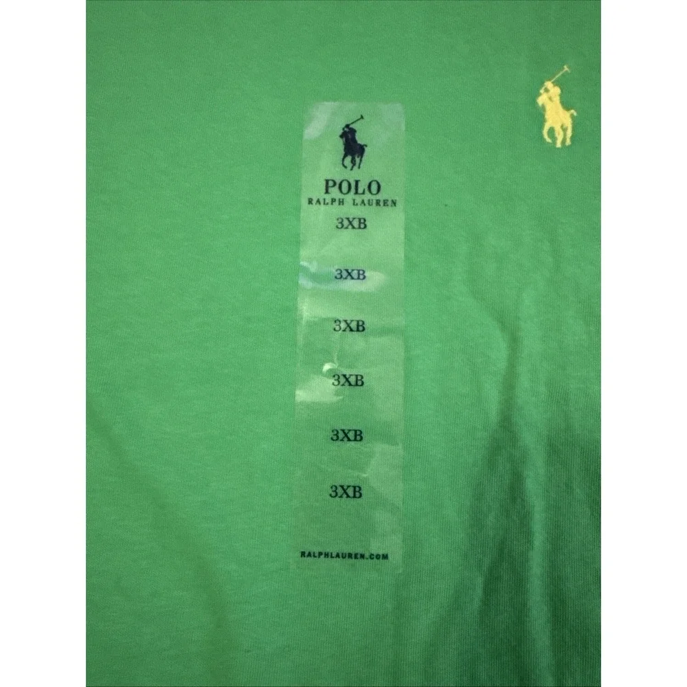 NWOT BIG & TALL Polo Ralph Lauren Men's Crew Neck Tee T-Shirt - Size 3XB - Green